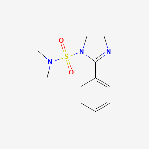 molecular formula C11H13N3O2S B11768668 N,N-dimethyl-2-phenyl-1H-imidazole-1-sulfonamide 