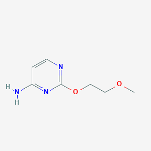molecular formula C7H11N3O2 B11768682 2-(2-Methoxyethoxy)pyrimidin-4-amine CAS No. 60722-66-9