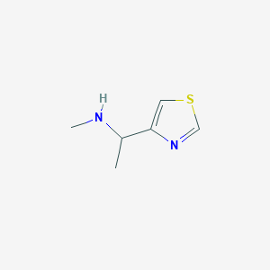 molecular formula C6H10N2S B11768698 N-Methyl-1-(thiazol-4-yl)ethanamine 