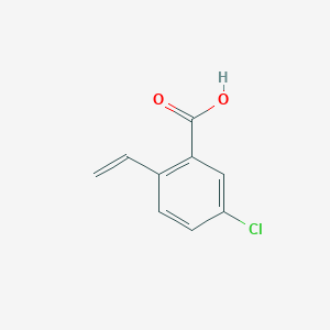 molecular formula C9H7ClO2 B11768700 5-Chloro-2-vinylbenzoic acid 