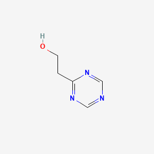 molecular formula C5H7N3O B11768703 2-(1,3,5-Triazin-2-yl)ethanol 