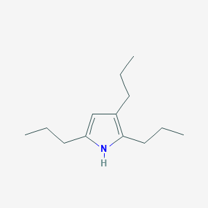molecular formula C13H23N B11768716 2,3,5-Tripropyl-1H-pyrrole 