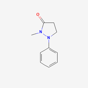 molecular formula C10H12N2O B11768729 2-Methyl-1-phenylpyrazolidin-3-one CAS No. 54227-67-7