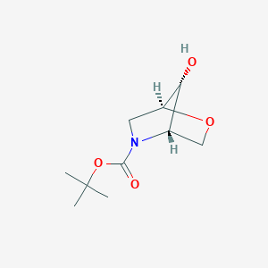 molecular formula C10H17NO4 B11768731 tert-Butyl (1S,4S,7R)-7-hydroxy-2-oxa-5-azabicyclo[2.2.1]heptane-5-carboxylate 