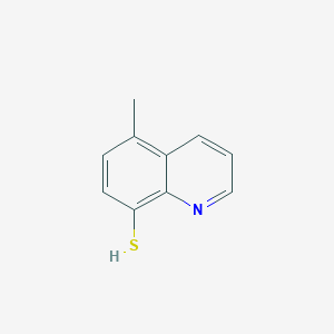 molecular formula C10H9NS B11768765 5-Methylquinoline-8-thiol CAS No. 66493-38-7