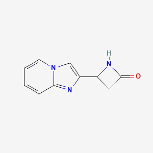 molecular formula C10H9N3O B11768783 4-(Imidazo[1,2-a]pyridin-2-yl)azetidin-2-one 