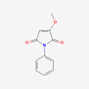 molecular formula C11H9NO3 B11768794 3-methoxy-1-phenyl-1H-pyrrole-2,5-dione CAS No. 558473-96-4