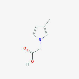 molecular formula C7H9NO2 B11768824 2-(3-Methyl-1H-pyrrol-1-yl)acetic acid 