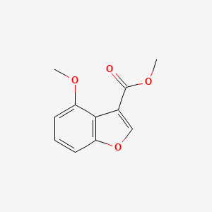 molecular formula C11H10O4 B11768833 Methyl 4-methoxybenzofuran-3-carboxylate CAS No. 474010-83-8