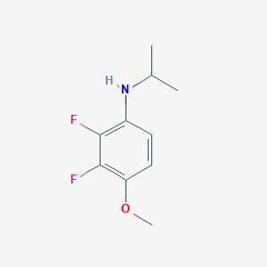 molecular formula C10H13F2NO B11768857 2,3-Difluoro-N-isopropyl-4-methoxyaniline 