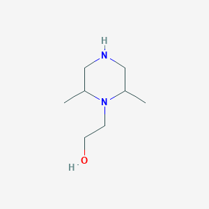 molecular formula C8H18N2O B11768893 2-(2,6-Dimethylpiperazin-1-yl)ethanol 