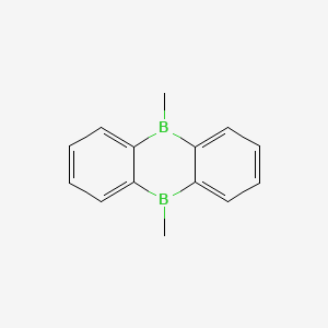 molecular formula C14H14B2 B11768911 5,10-Dimethyl-5,10-dihydroboranthrene CAS No. 62025-67-6