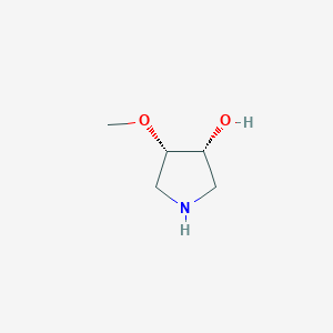 molecular formula C5H11NO2 B11768917 (3R,4S)-4-Methoxypyrrolidin-3-ol 