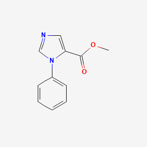 molecular formula C11H10N2O2 B11768941 Methyl 1-phenyl-1H-imidazole-5-carboxylate CAS No. 83846-62-2