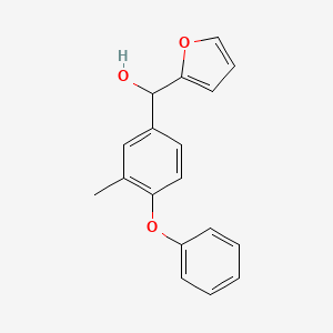 molecular formula C18H16O3 B11769001 Furan-2-yl(3-methyl-4-phenoxyphenyl)methanol 