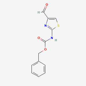 molecular formula C12H10N2O3S B11769019 Benzyl (4-formylthiazol-2-YL)carbamate 