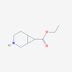 molecular formula C9H15NO2 B11769085 Ethyl 3-azabicyclo[4.1.0]heptane-7-carboxylate 