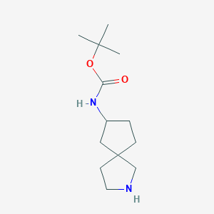 molecular formula C13H24N2O2 B11769110 tert-Butyl (2-azaspiro[4.4]nonan-7-yl)carbamate 