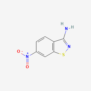 molecular formula C7H5N3O2S B11769183 6-Nitrobenzo[d]isothiazol-3-amine 