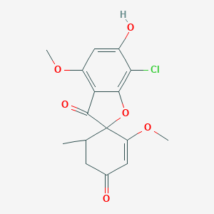 molecular formula C16H15ClO6 B117692 7-Chloro-6-hydroxy-3',4-dimethoxy-5'-methylspiro[1-benzofuran-2,4'-cyclohex-2-ene]-1',3-dione CAS No. 20168-88-1