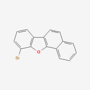 molecular formula C16H9BrO B11769230 10-Bromonaphtho[1,2-b]benzofuran 