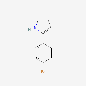 molecular formula C10H8BrN B11769242 2-(4-Bromophenyl)-1H-pyrrole CAS No. 4995-11-3