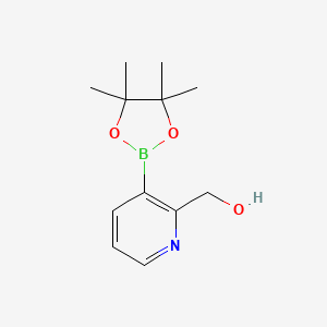 molecular formula C12H18BNO3 B11769263 [3-(Tetramethyl-1,3,2-dioxaborolan-2-yl)pyridin-2-yl]methanol 