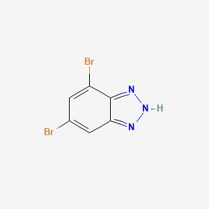 molecular formula C6H3Br2N3 B11769294 5,7-Dibromo-1H-benzo[d][1,2,3]triazole 