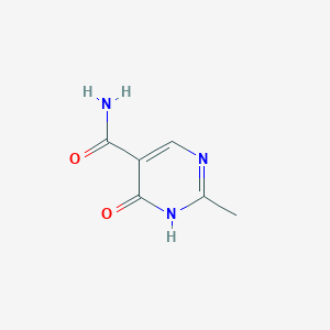 molecular formula C6H7N3O2 B11769311 4-Hydroxy-2-methylpyrimidine-5-carboxamide CAS No. 53135-25-4