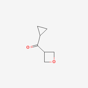 molecular formula C7H10O2 B11769364 3-Cyclopropanecarbonyloxetane 
