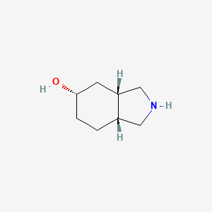 molecular formula C8H15NO B11769365 (3AS,5S,7aR)-octahydro-1H-isoindol-5-ol 