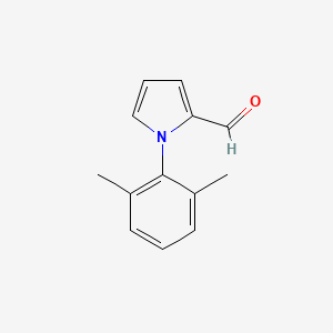 molecular formula C13H13NO B11769581 1-(2,6-Dimethylphenyl)-1H-pyrrole-2-carbaldehyde 