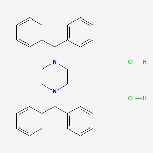 molecular formula C30H32Cl2N2 B11769600 1,4-Dibenzhydrylpiperazine dihydrochloride 