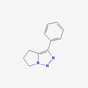 molecular formula C11H11N3 B11769636 3-Phenyl-5,6-dihydro-4H-pyrrolo[1,2-C][1,2,3]triazole 