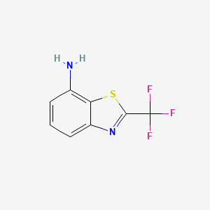molecular formula C8H5F3N2S B11769671 2-(Trifluoromethyl)benzo[d]thiazol-7-amine CAS No. 58460-22-3