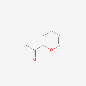 molecular formula C7H10O2 B11769704 1-(3,4-dihydro-2H-pyran-2-yl)ethanone CAS No. 3749-34-6