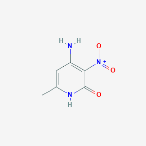 molecular formula C6H7N3O3 B11769714 4-Amino-6-methyl-3-nitropyridin-2-OL CAS No. 63897-15-4