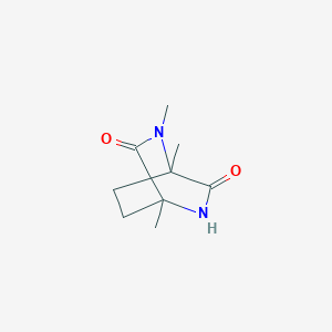 molecular formula C9H14N2O2 B11769728 1,2,4-Trimethyl-2,5-diazabicyclo[2.2.2]octane-3,6-dione CAS No. 723335-17-9