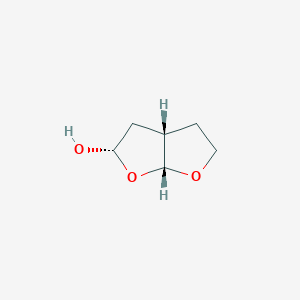 molecular formula C6H10O3 B11769757 (2S,3aS,6aR)-Hexahydrofuro[2,3-b]furan-2-ol 