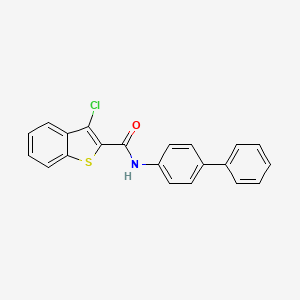 molecular formula C21H14ClNOS B11769803 N-([1,1'-Biphenyl]-4-yl)-3-chlorobenzo[b]thiophene-2-carboxamide 