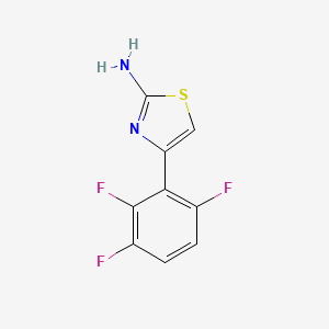 molecular formula C9H5F3N2S B11769808 4-(2,3,6-Trifluorophenyl)thiazol-2-amine 