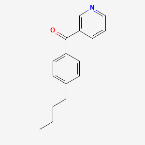 molecular formula C16H17NO B11769815 (4-Butylphenyl)(pyridin-3-yl)methanone CAS No. 61779-99-5