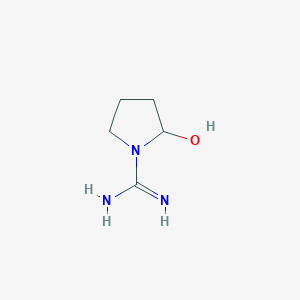 molecular formula C5H11N3O B11769903 2-Hydroxypyrrolidine-1-carboximidamide 