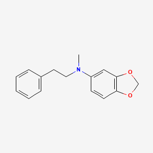 molecular formula C16H17NO2 B11769918 N-Methyl-N-phenethylbenzo[d][1,3]dioxol-5-amine 