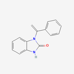 molecular formula C15H12N2O B11769949 2H-Benzimidazol-2-one, 1,3-dihydro-1-(1-phenylethenyl)- CAS No. 60739-31-3