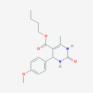 molecular formula C17H22N2O4 B11770012 Butyl 4-(4-methoxyphenyl)-6-methyl-2-oxo-1,2,3,4-tetrahydropyrimidine-5-carboxylate CAS No. 300667-72-5