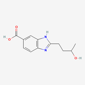 molecular formula C12H14N2O3 B11770043 2-(3-Hydroxy-butyl)-1H-benzoimidazole-5-carboxylic acid 