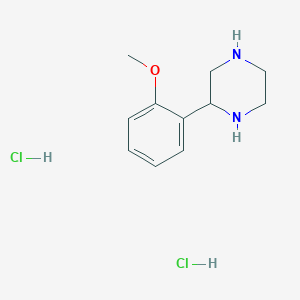 molecular formula C11H18Cl2N2O B11770059 2-(2-Methoxyphenyl)piperazine dihydrochloride 