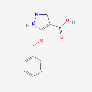molecular formula C11H10N2O3 B11770063 3-(Benzyloxy)-1H-pyrazole-4-carboxylic acid 