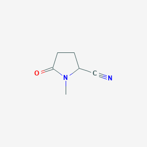molecular formula C6H8N2O B11770066 1-Methyl-5-oxopyrrolidine-2-carbonitrile 